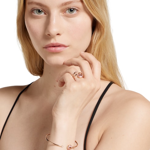 Gucci Interlocking 18k spiral ring - 18k rose gold
