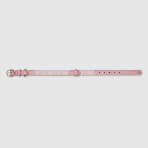 Small/medium collar - powder pink fabric