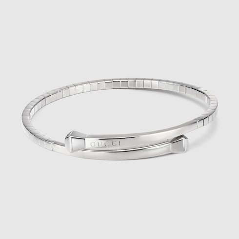Chiodo flexible bangle bracelet - 925 sterling silver
