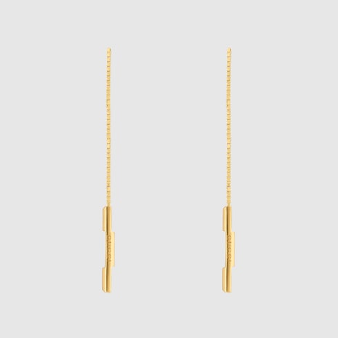 Gucci Link to Love 18k chain earrings - 18k yellow gold