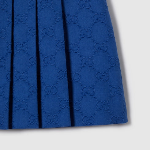 Children's GG cotton skirt - blue