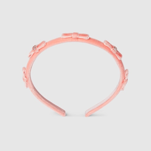 Children's headband with Double G - light pink