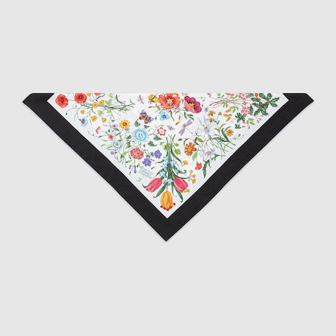 Printed silk headband - multicolor
