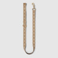 Large pet leash - sand and brown GG canvas