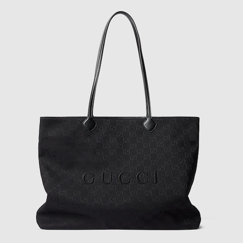 Gucci NY large tote bag - grey and black GG canvas