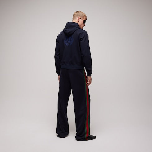 Cotton jersey sweatshirt - dark blue