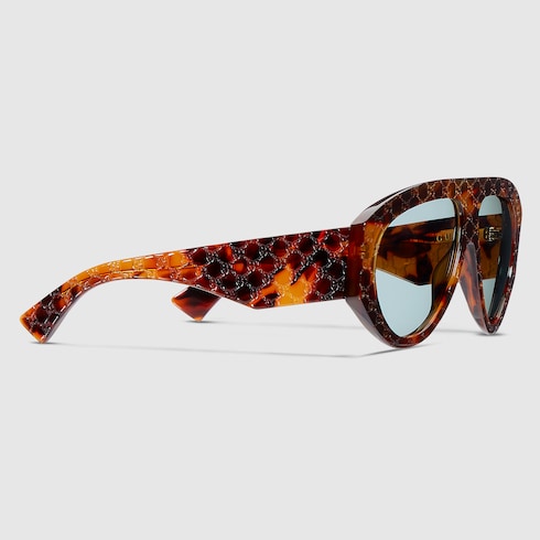 Mask frame sunglasses - light brown tortoiseshell