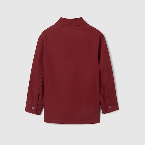 Children's cotton jacket - rosso ancora red