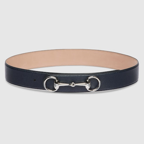 Gucci Horsebit 1955 belt - blue leather