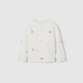 Baby GG cotton jacket - white and multicolor