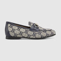 Children's GG loafer - beige and blue GG canvas