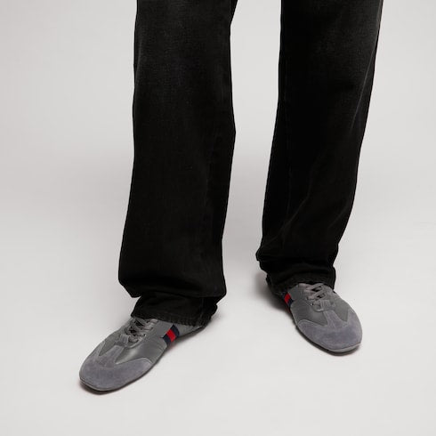 Men's Flex sneaker - grey suede and leather