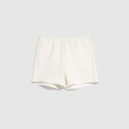 Children's cotton shorts with print - white