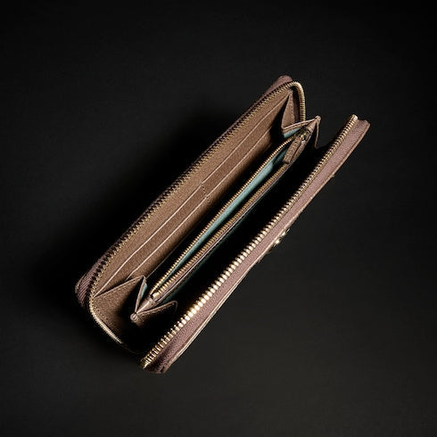 Ophidia zip around wallet - beige and brown GG Supreme