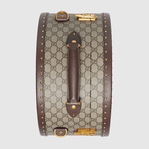 Gucci Savoy small hat box - beige and ebony Supreme