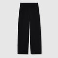 Stretch nylon sportswear pants - black