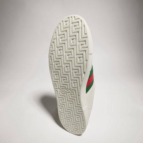 Men's Gucci Ace sneaker with Web - white leather