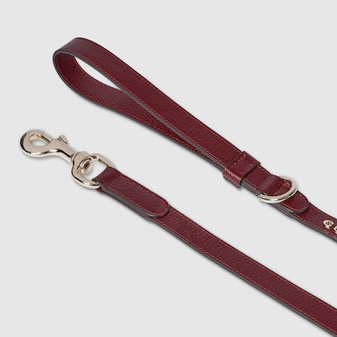 Small/medium leash - Rosso Ancora red leather