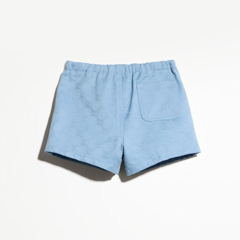 Baby GG gabardine shorts - light blue