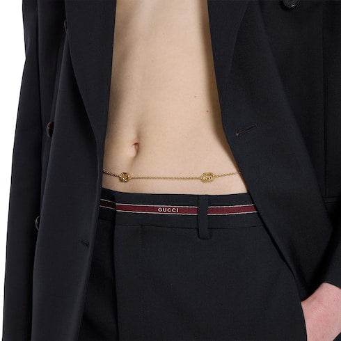 Gucci Interlocking body accessory - gold-toned brass