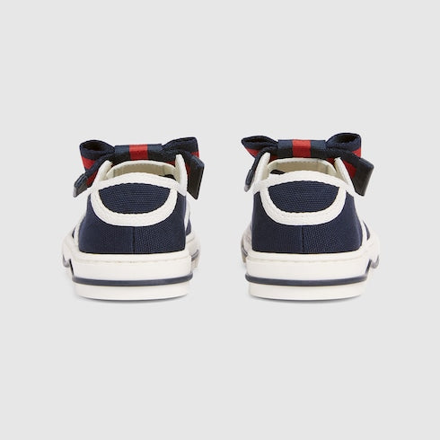 Toddler sneakers with Web - dark blue canvas