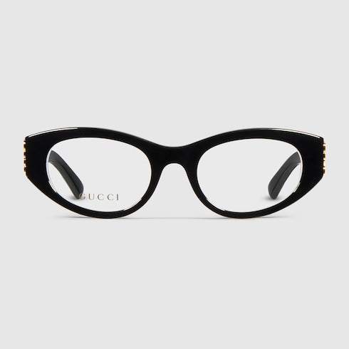 Oval optical frame - black