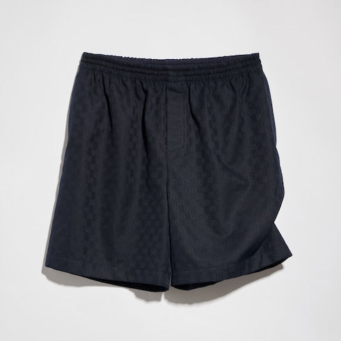 GG cotton canvas shorts - dark blue