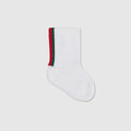 Baby cotton blend socks with Web - white