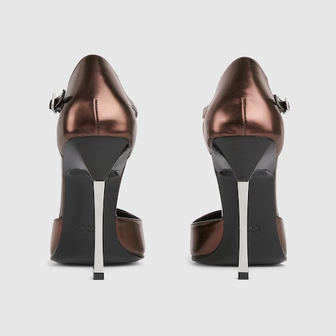 Women's Bombshell pump - copper laminated leather