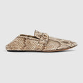 Men's Ragazzo python loafer - beige