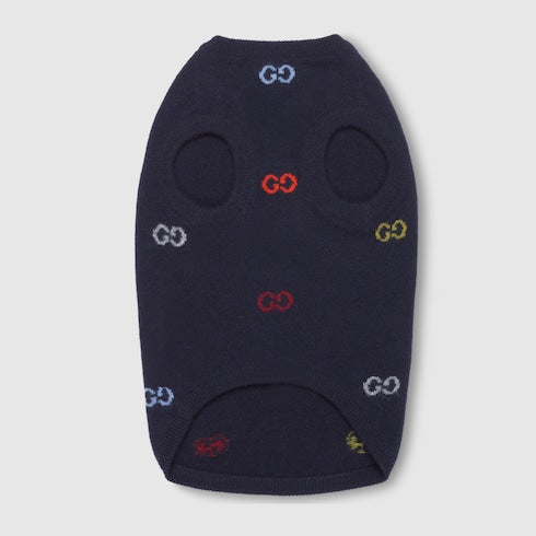 Wool pet sweater - navy