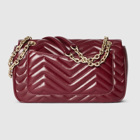 GG Marmont medium shoulder bag - Rosso Ancora red leather
