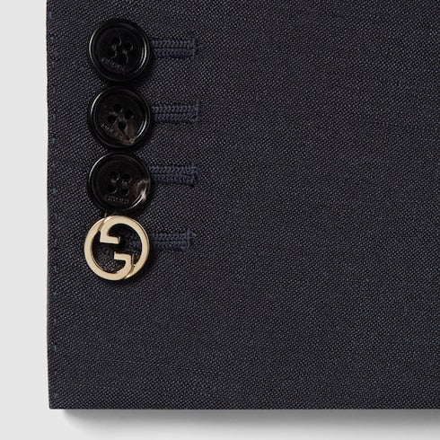 Wool mohair suit - black