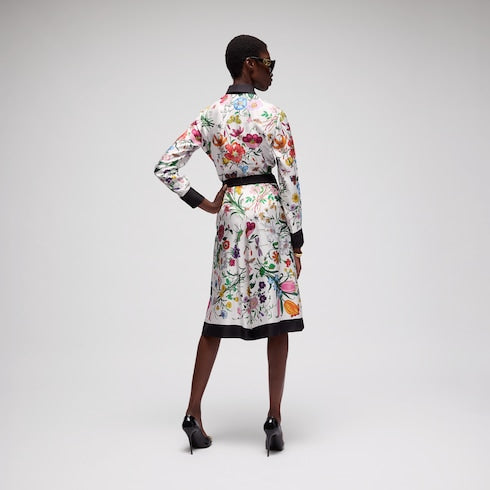 Printed silk shirt - multicolor