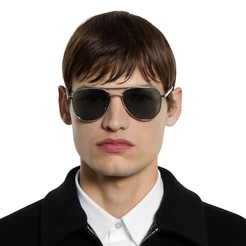 Aviator frame sunglasses - silver