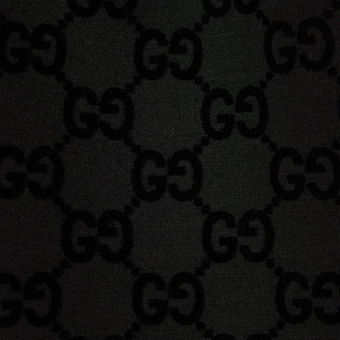Printed jersey basketball shorts - black