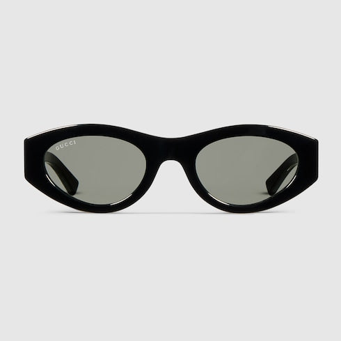 Oval frame sunglasses - black
