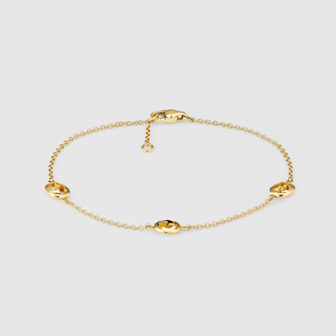 Gucci Interlocking 18k chain bracelet - 18k yellow gold
