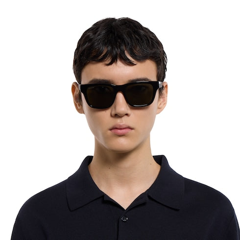 Square frame sunglasses - black