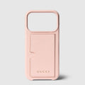 Case for iPhone 17 Pro - light pink leather