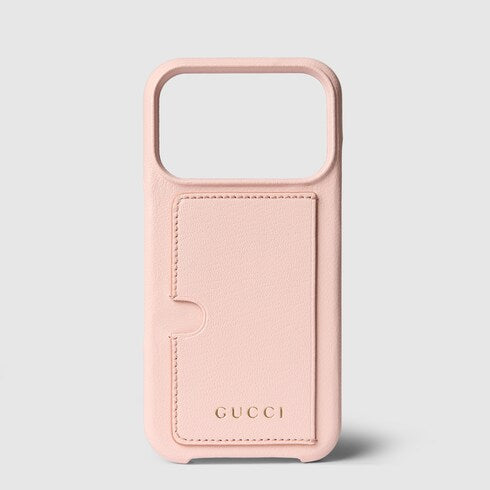 Case for iPhone 17 Pro - light pink leather