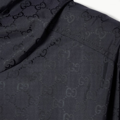 GG nylon zip jacket - dark blue