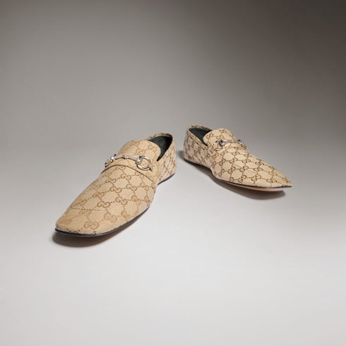 Men's Ragazzo loafer - sand GG canvas