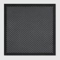 Laminated printed silk twill carré - black