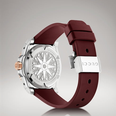 Gucci Dive watch, 36mm - burgundy rubber