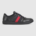 Men's Screener sneaker - black leather
