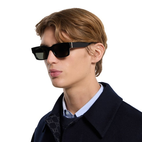 Rectangular frame sunglasses - black