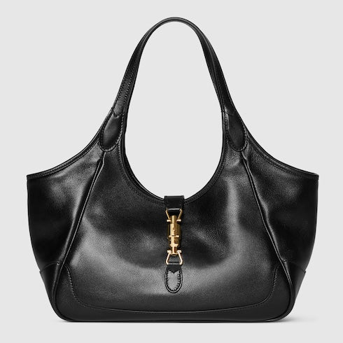 Mercato small tote bag - black leather