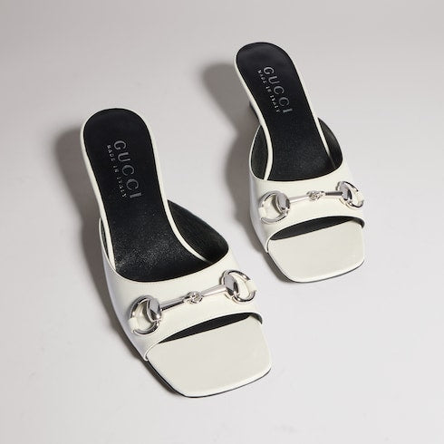 Women's Signora slide sandal - white leather