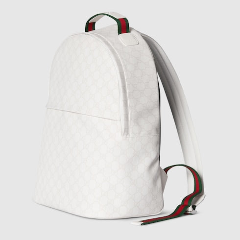Medium GG backpack - white GG Supreme